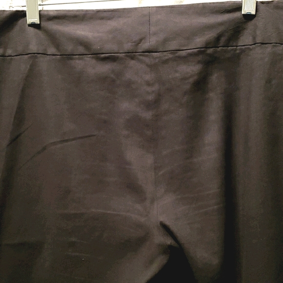 TAHARI WIDE LEG BLK LINEN/RAYON DRESS PANTS SZ 12 - Picture 7 of 8